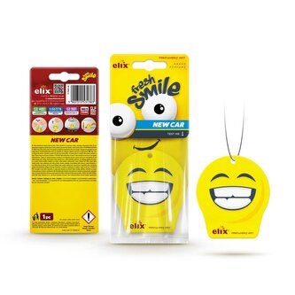 FRESH SMILE - Osvěžovač vzduchu z celulózového závěsu New Car FRESH SMILE - Osvěžovač vzduchu z celulózového závěsu New Car