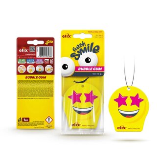 FRESH SMILE - Osvěžovač vzduchu z celulózového závěsu Bubble Gum FRESH SMILE - Osvěžovač vzduchu z celulózového závěsu Bubble Gum