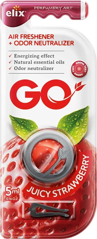 Go Gel - Osvěžovač vzduchu s klipem GO Juicy Strawberry Go Gel - Osvěžovač vzduchu s klipem GO Juicy Strawberry