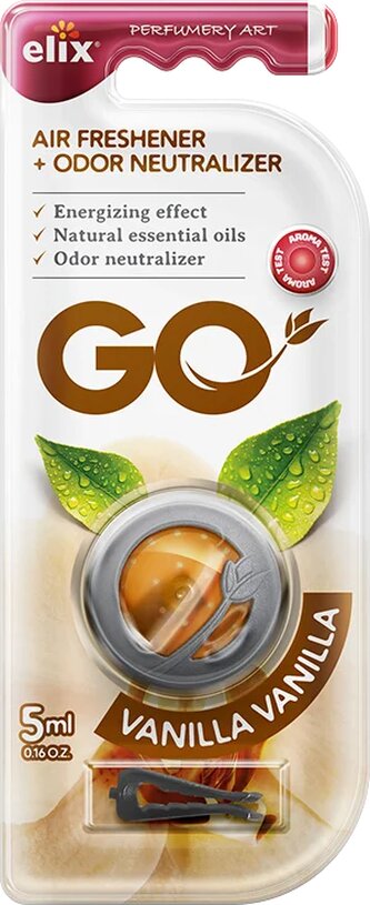 Go Gel - Osvěžovač vzduchu s klipem GO Vanilla Go Gel - Osvěžovač vzduchu s klipem GO Vanilla