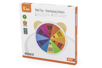 Dřevěná nástěnná hra barvy