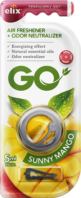 Go Gel - Osvěžovač vzduchu s klipem GO Sunny Mango Go Gel - Osvěžovač vzduchu s klipem GO Sunny Mango