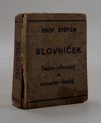 slovníček česko-německý a německo-český I.díl česko-německý