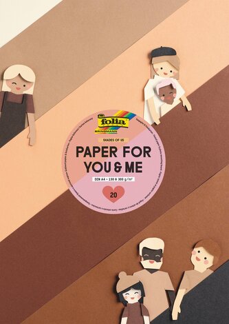 Barevný papír 300g/m² (Tonpapier - fotokarton) 20 ks, A4 HNĚDÝ