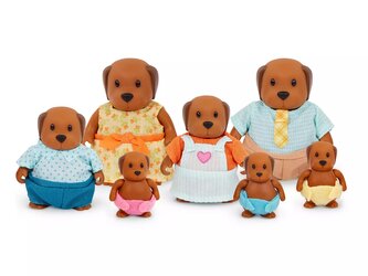 Pejsková rodina Wagadoodle – 7 postaviček do městečka Li’l Woodzee