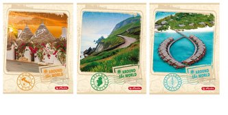 Brulion na spirali A5/100K kr Around World (5szt)