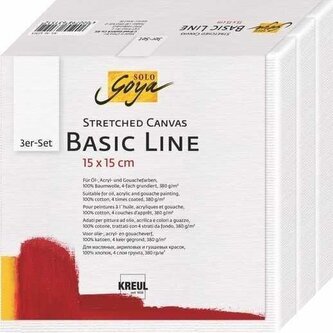 Malířské plátno Basic Line 15 x 15 cm, sada 3ks, KREUL