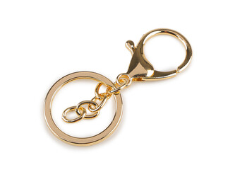 Karabina s kroužkem a řetízkem na klíče - 10 ks - 2 zlatá