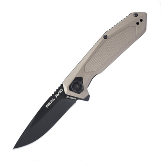 Real Avid - Nóż składany EDC RAV-3 - Aluminium - Stal nierdzewna - Brązowy - AVRAV3