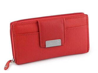 Dámská peněženka kožená 10x18 cm - 1 ks - 1 červená