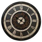 Nástěnné hodiny PRESTON hnědá O 76 cm Mybesthome