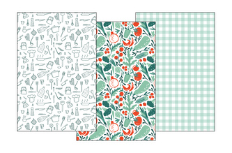 ŚCIERKA KPL.3 SZT 40X60 KUKE 020 WARZYWA BAW.