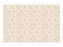 Jednorázový ubrus béžový s květinovým motivem – 180 x 120 cm