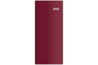 Diář měsíční kapesní 2026 - Torino bordó