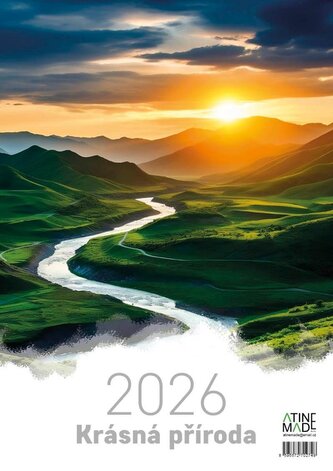 Kalendář 2026 Krásná příroda, nástěnný, 29,7 x 42 cm