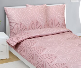 Povlečení bavlněný satén - Starorůžová - 140x220, 70x90 cm