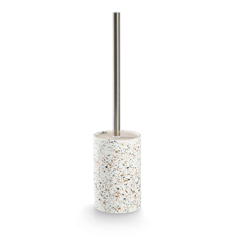 Zeller WC kartáč s cementovou nádobou Terrazzo Ø 10,3 cm