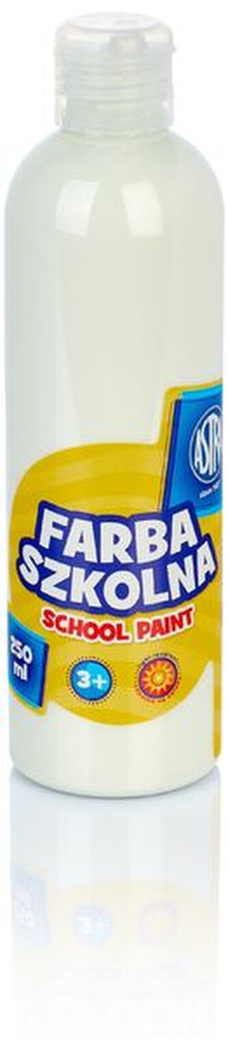 Farba szkolna 250 ml - biała, Astra
