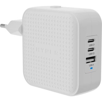 Hyper® HyperJuice® 70W USB-C GaN nabíjecí adaptér (2xUSB-C + 1xUSB-A) bílý