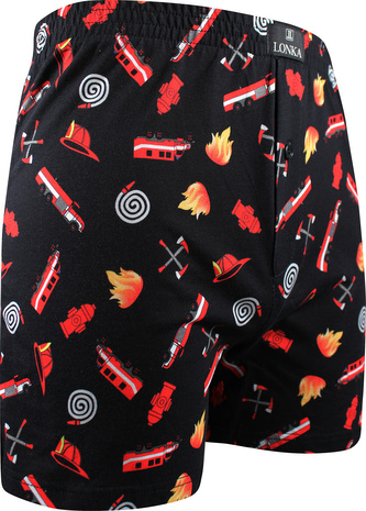 Lonka® trenýrky Karlos IMAGE HASIČI/černá 3XL 1 ks