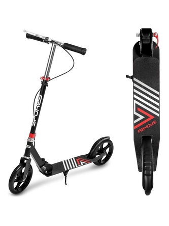 Spokey - AYAS PLUS Koloběžka s ruční brzdou kol. 200mm - černá Spokey - AYAS PLUS Koloběžka s ruční brzdou kol. 200mm - černá