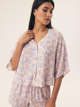 Piżama Henderson Ladies 42670 Nadar kr/r S-2XL rozpinana light blue L