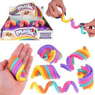 Pierścienie przesuwne tęczowe fidget