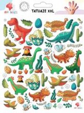 Tatuaże zmywalne dla dzieci Dinozaury XXL