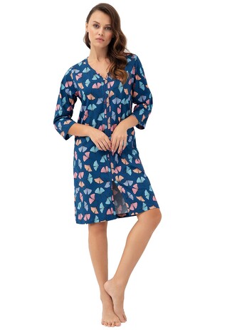 Szlafrok Luna 392 M-2XL L24 damski miłorzęby XL
