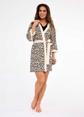 Szlafrok Cornette 742/437 Coco S-2XL brązowy L