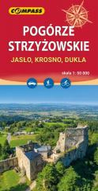 Mapa tur. - Pogórze Strzyżowskie. Jasło, Krosno...