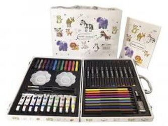 Zestaw do malowania i rysowania w walizce