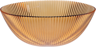 MISKA SZKLANA  ŚREDNICA 21CM BURSZTYNOWA