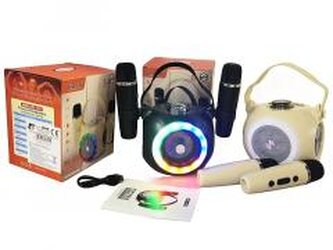 Głośnik karaoke 2 mikrofony USB MIX