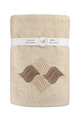 RĘCZNIK KPL.MARIBELLA 3 SZT./30X50/50X100/70X140/ FROTTE HAFT 003 FALE MIGDAŁOWY