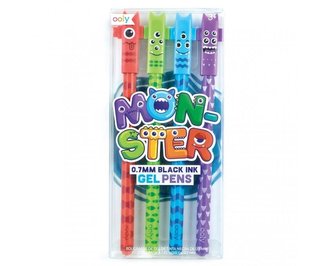 Długopisy żelowe połączone Potworki