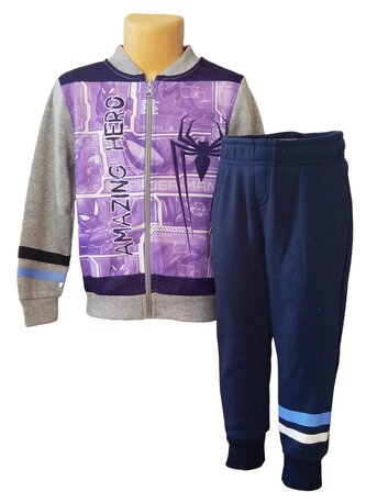 Chlapecká tepláková souprava SPIDERMAN Amazing hero, šedomodrá, velikost: 116