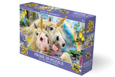 Puzzle 3D - Smějící se jednorožci
