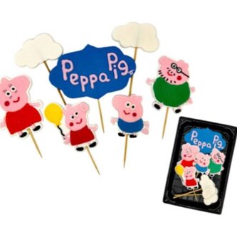 Cukrová figurka zápich prasátko Pepa - K Decor