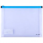 Teczka na suwak A5 PP niebieska DELI