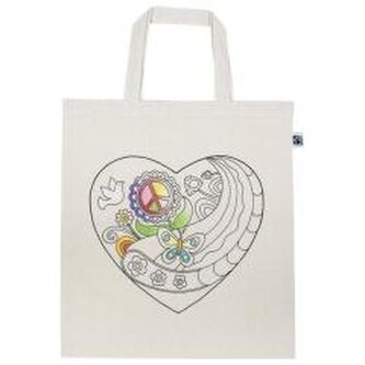 Bawełniana torba z motywem serca