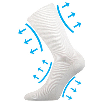 Lonka® ponožky Oregan bílá 39-42 (26-28) 1 pár