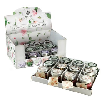 ARÔME Set 24ks svíček s přáním 28g, Floral, mix 6 vůní