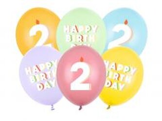 Balony 2 mix 30cm 50szt