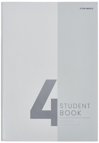 Zeszyt A4 80k 70g kratka 4 przedmioty, Top 2000