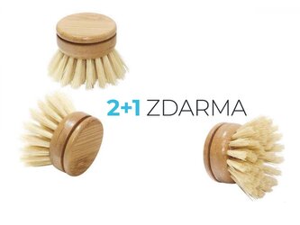 2+1 ZDARMA Kartáč z bambusu plochý