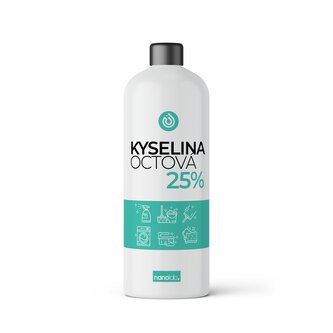 Kyselina octová 25% 1L