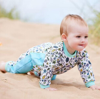 Splash About Dětský neopren - overal - Listí Vel. S (0-3 měs.)