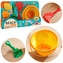 WOOPIE 53446 Zestaw Do Zabawy w Piasku Tropikalne Owoce Składane Wiaderko z Grabkami Łopatką Foremkami