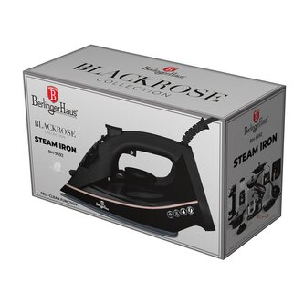 BERLINGERHAUS Žehlička napařovací 2200 W Black Ros Collection BH-9592
